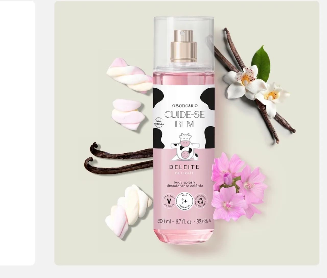 Body splash cuide-se bem deleite