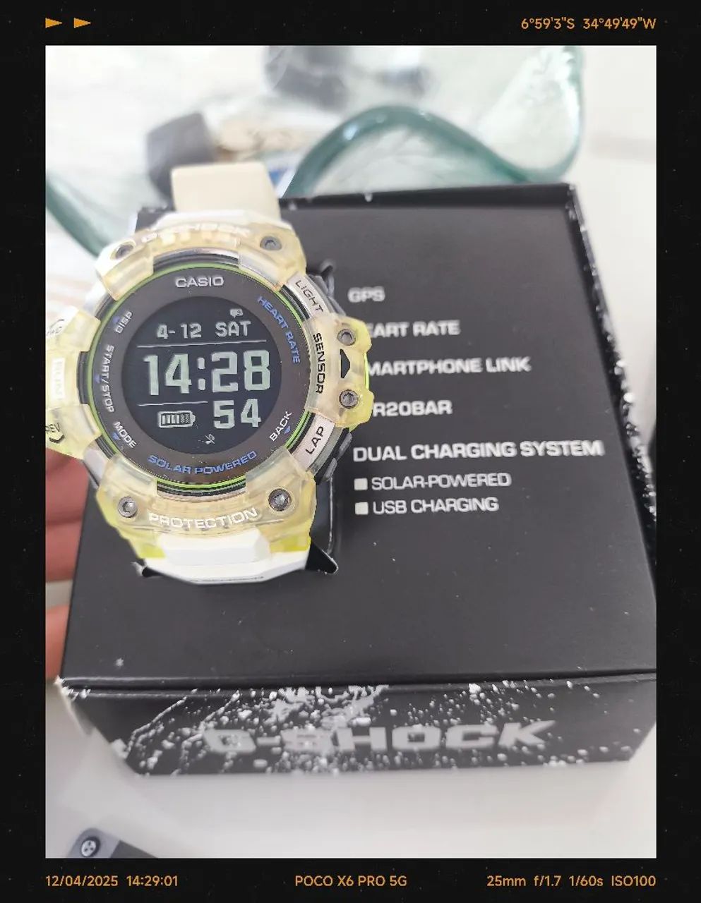 HOT Gbd G Shock HG Squad Gbd G Shock H 1000 Relógio Casio