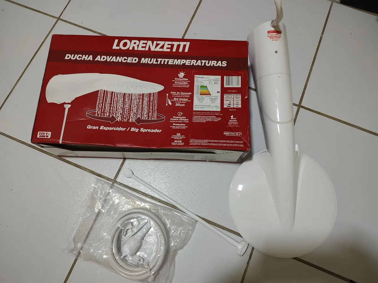 Ducha Lorenzetti. 80. Nota fiscal. CARUARU