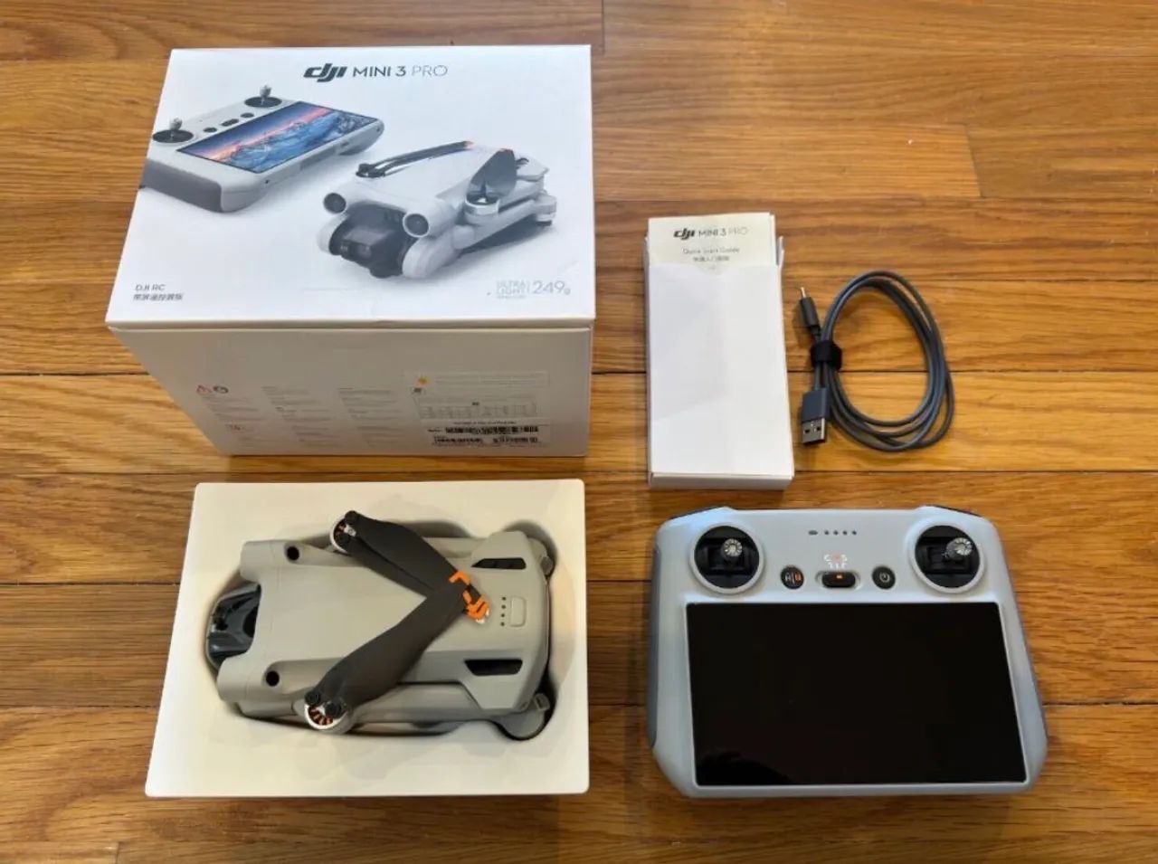 Drone DJI Mini 3 RC controle com tela - Foto 2