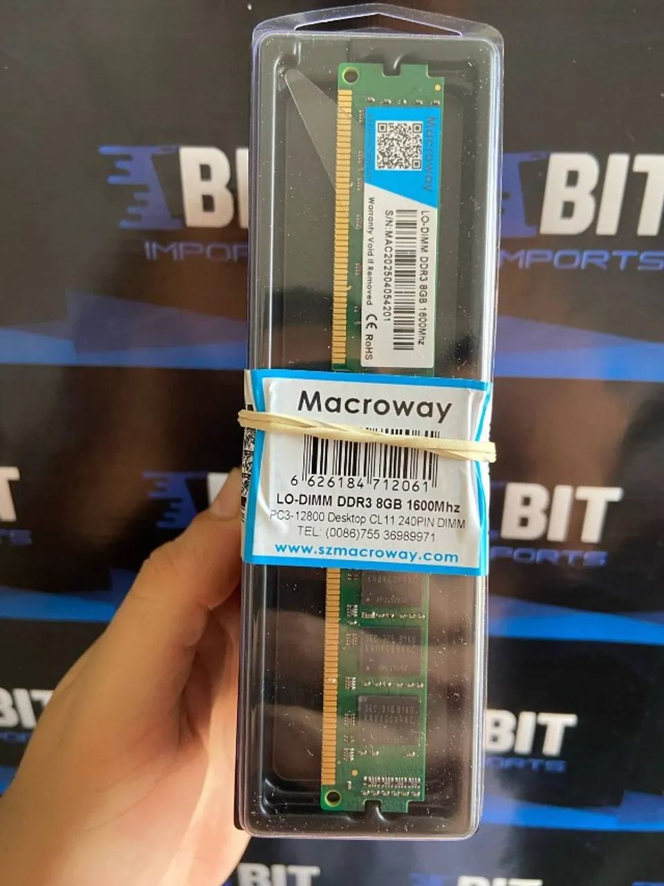 Memória DDR3 8GB 1600Mhz | MacroWay | Desktop | Original