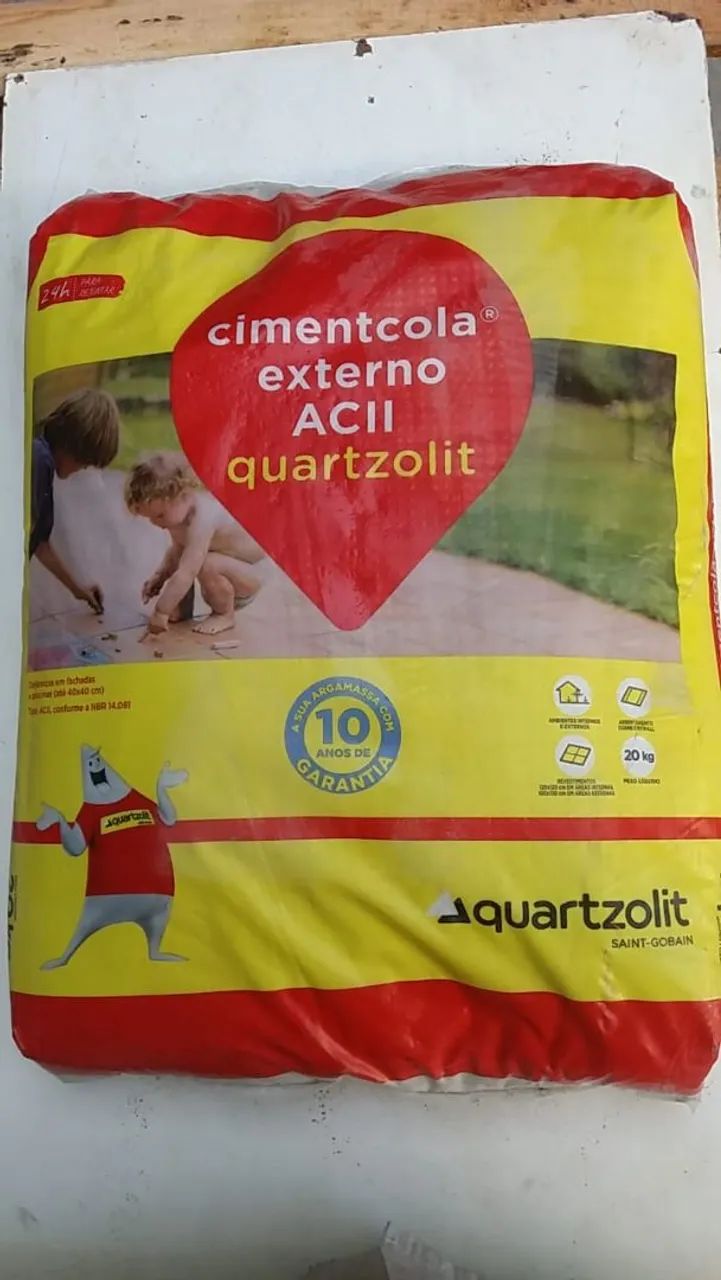 Cimentcola Externo ACII Quartzolit 20kg