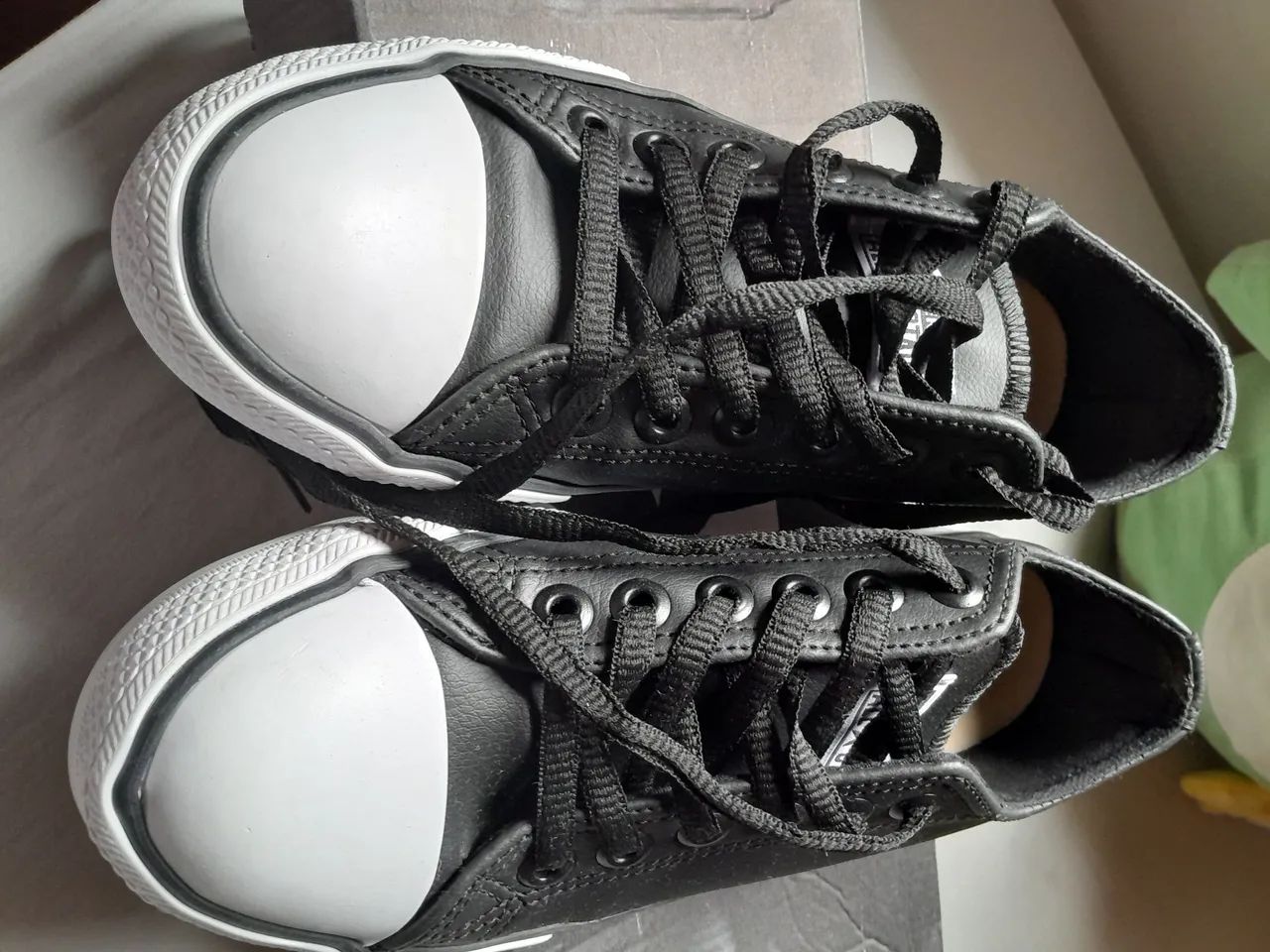 Tênis Converse Preto - Tamanho 34 - Foto 2