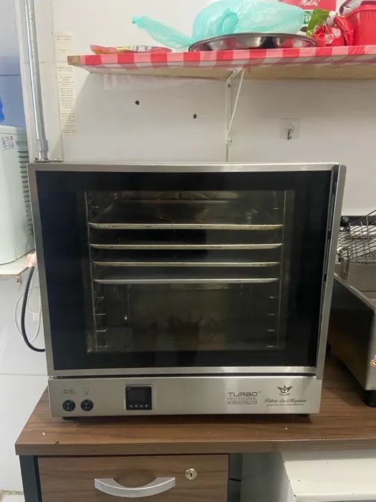 Forno Digital Turbo Fixo Professional 4 Bandejas