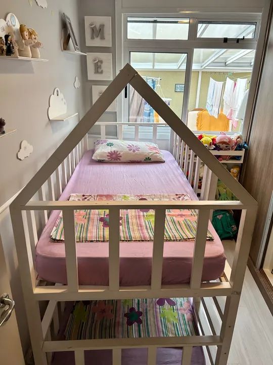 Cama Infantil Casinha Branca - 2 Andares (Beliche) - Foto 2