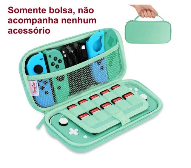 Case bolsa Nintendo switch lite (2 cores) Unidade R$ 65,00