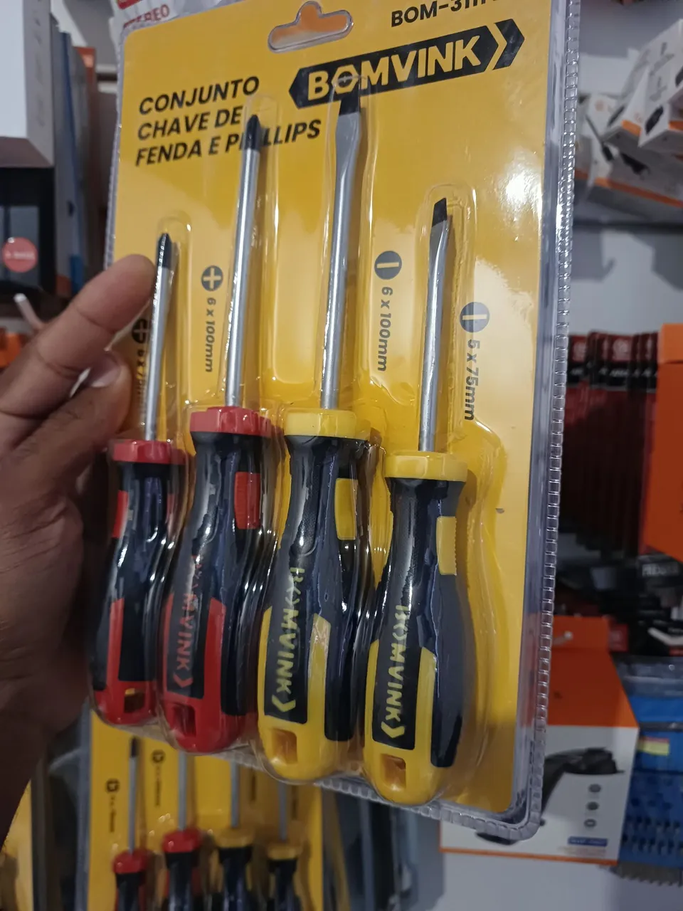Conjunto de Chaves de Fenda Bomvink - 4 Peças