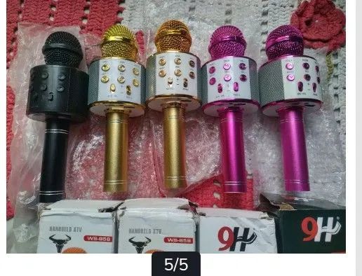 Microfone Karaokê sem Fio WS-858 - Foto 2