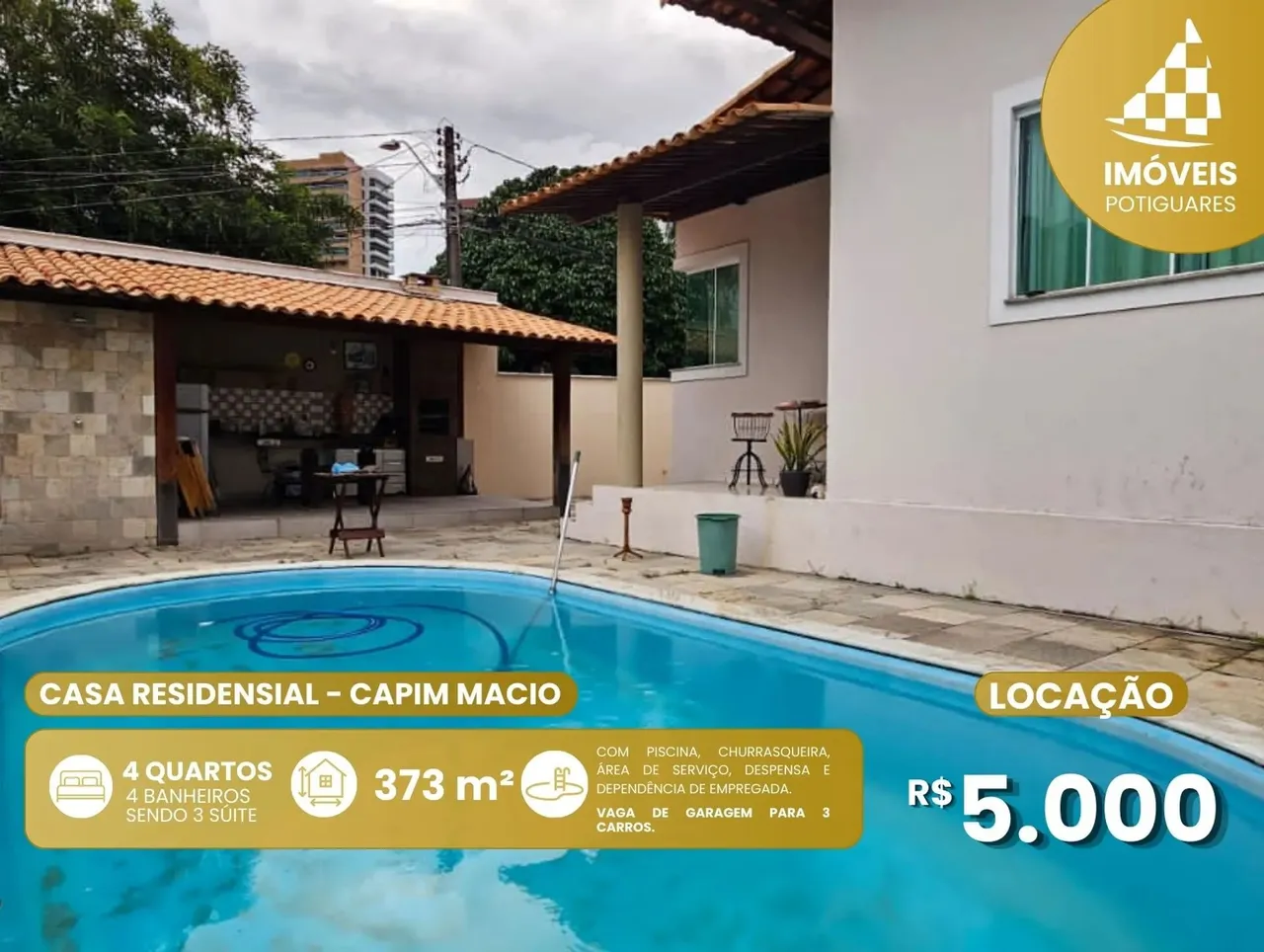 Casa em Capim Macio, 1° andar - Natal - RN