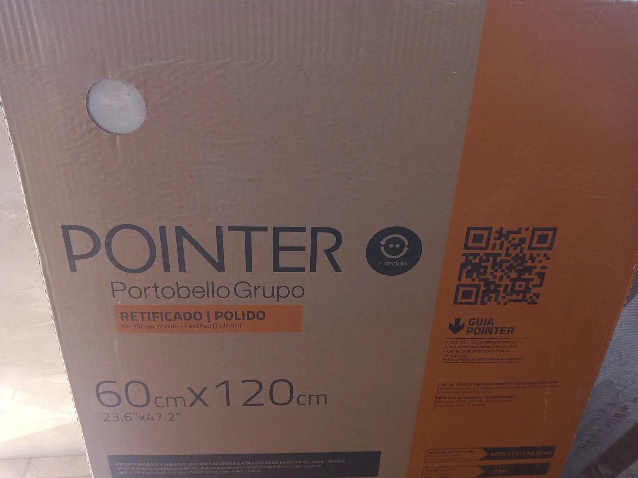 Revestimento Cerâmico Pointer Portobello 60x120cm - Novo