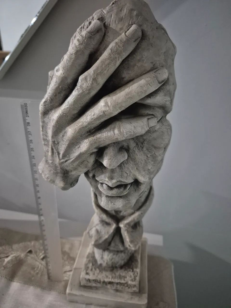 Face Decoration with Hand over Face