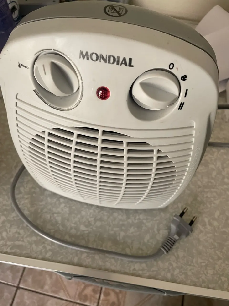 Aquecedor e ventilador 127v pouco uso