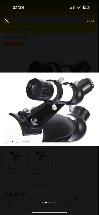 Telescópio Astronômica l  JIEHE  350x60 para observadores do céu  - Foto 5