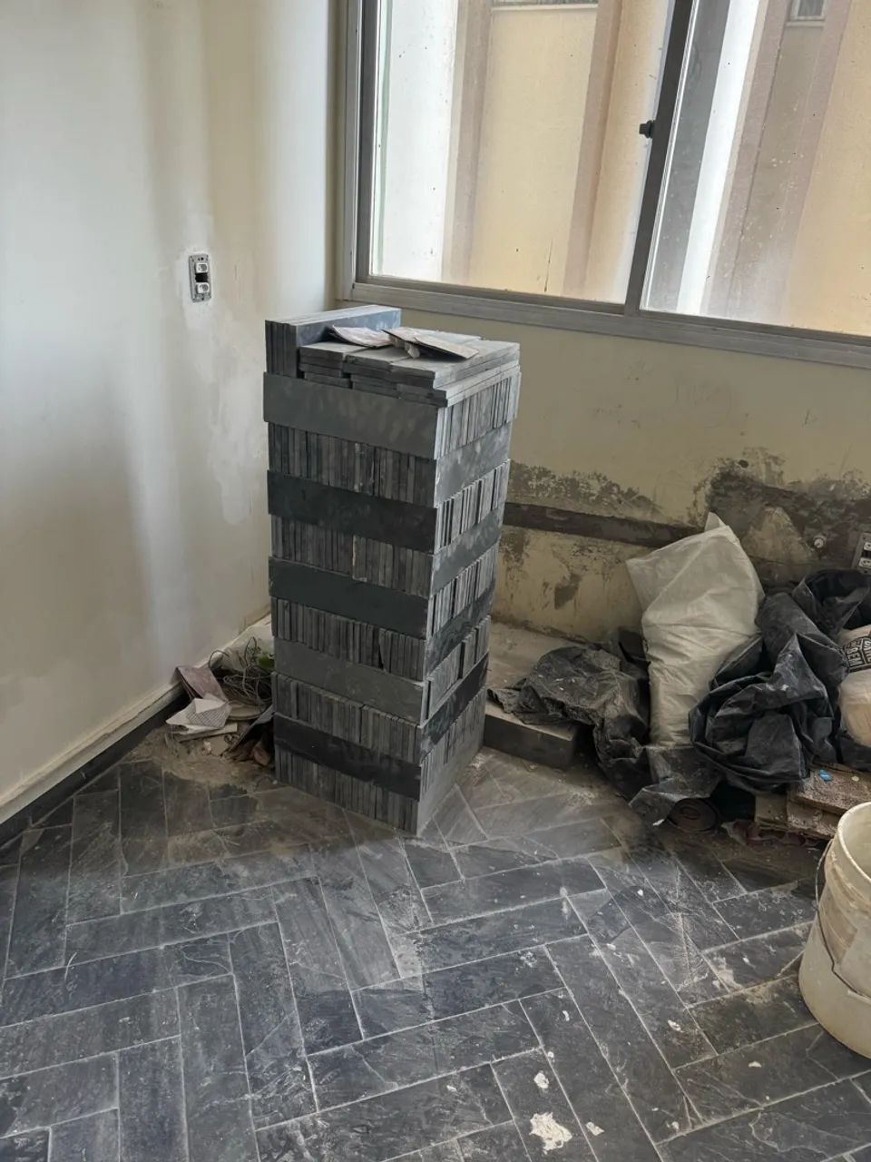 Piso de ardósia 