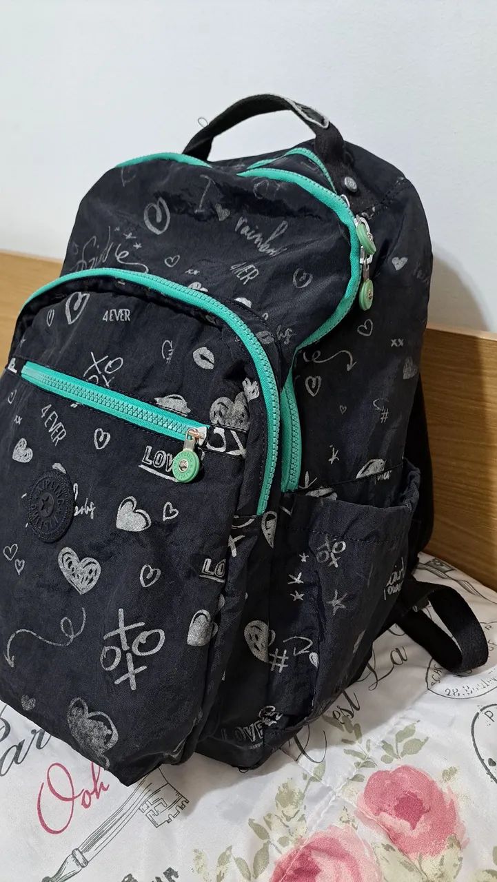 Mochila Kipling Preta 27l Linda!!! - Foto 3
