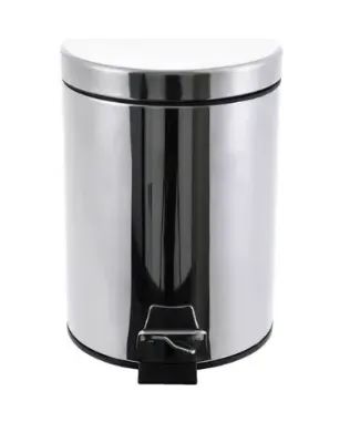 Lixeira Inox 12 Litros Com Pedal E Cesto Removível
