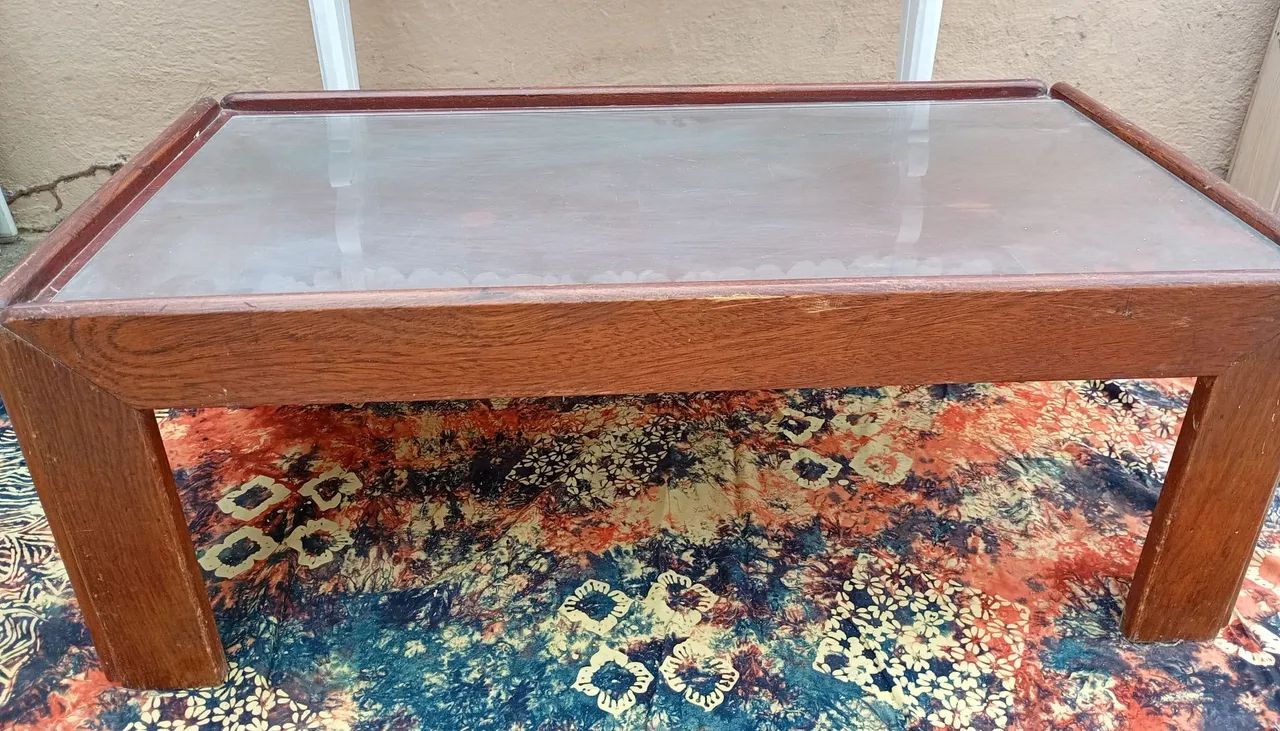 Mesa de Centro Retangular com Tampo de Vidro64842835466243120