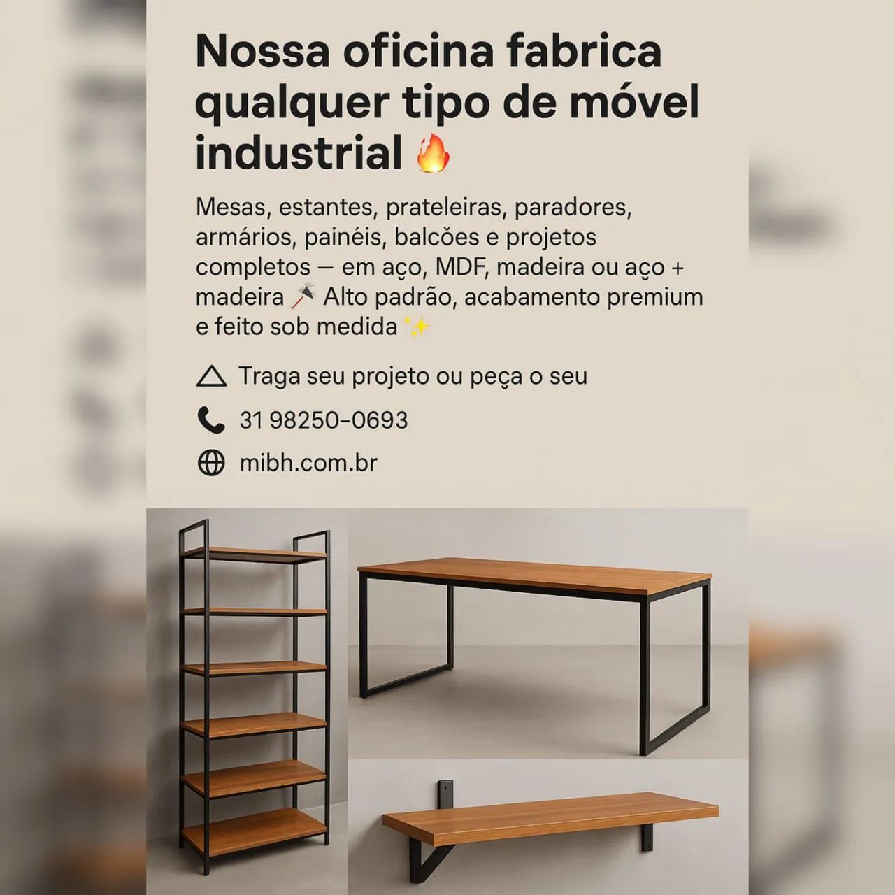 Móveis industriais e planejados 