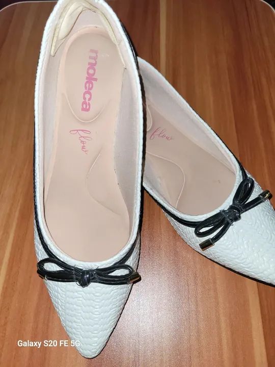 Sapatilha Moleca Branca com Laço