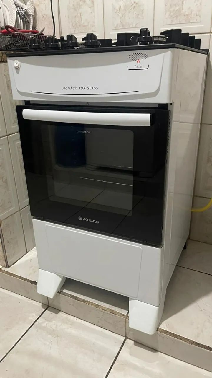 Fogão Branco Atlas Top Glass 04 bocas - Foto 4