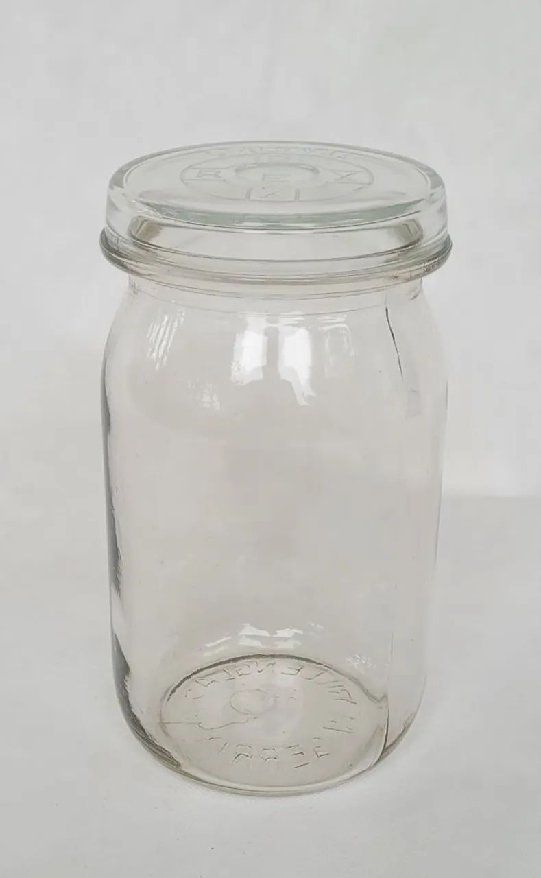 Pote de vidro alemão Rex anos 10/20