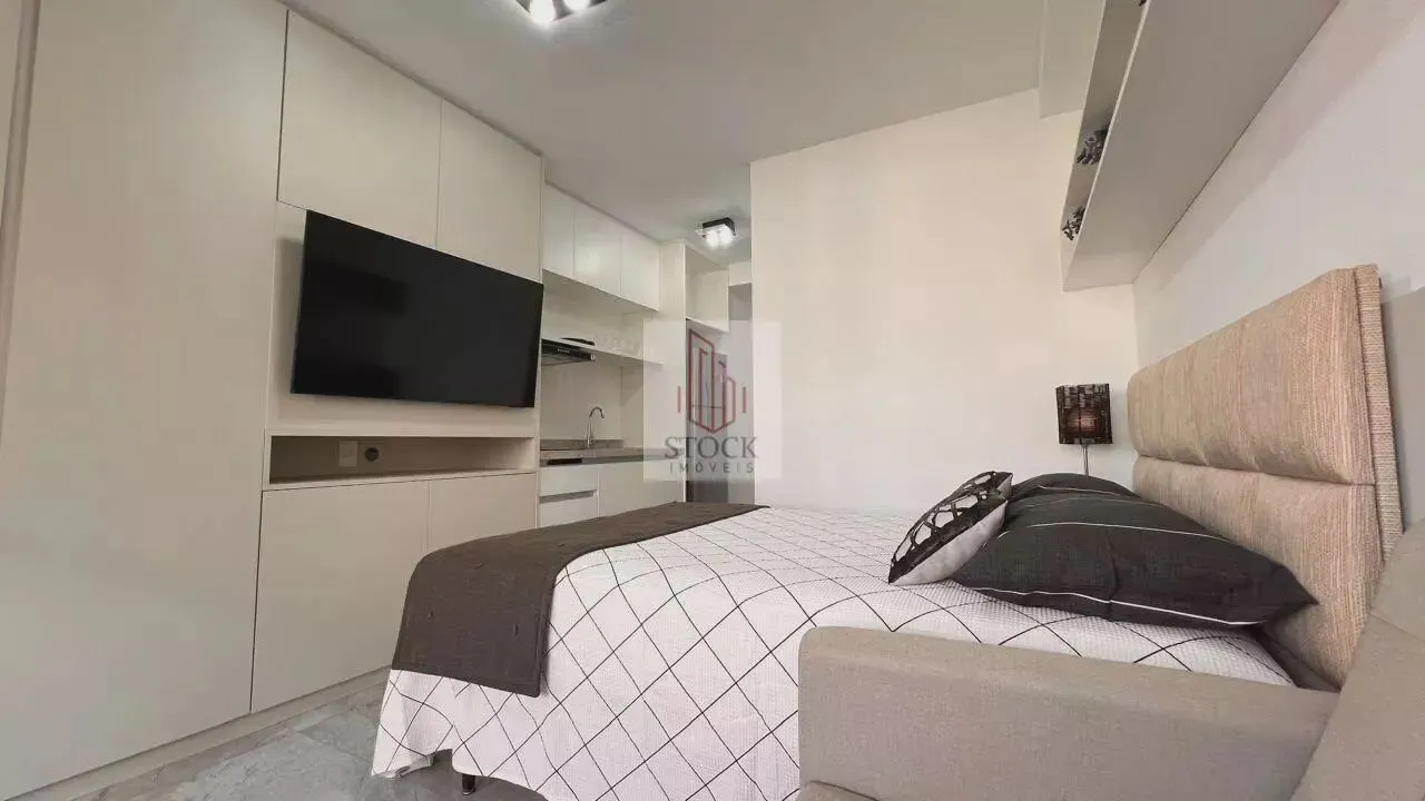 Studio Mobiliado para Locação em Moema 28m² | Completo e Pronto para Morar