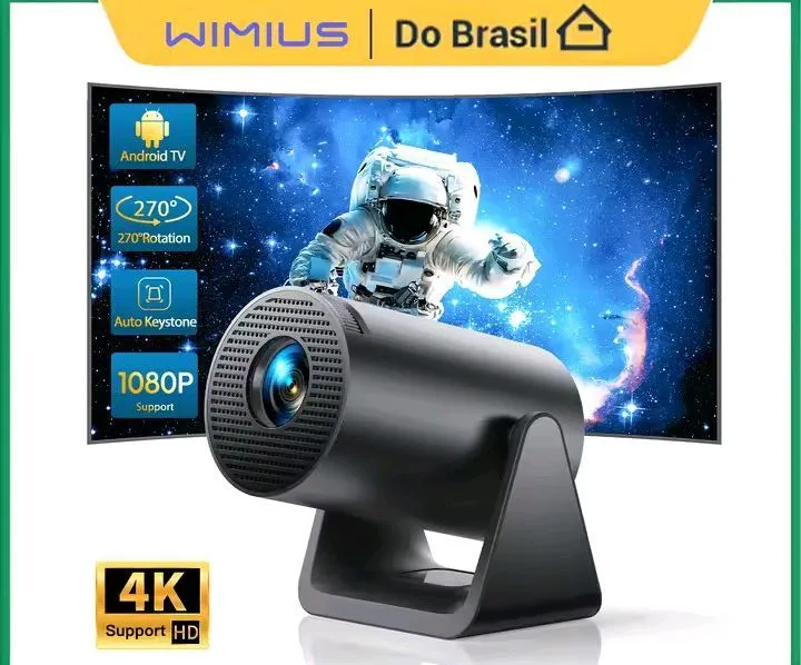 Projetor Wimius L1 300 ANSI Android 11 Wifi Bluetooth