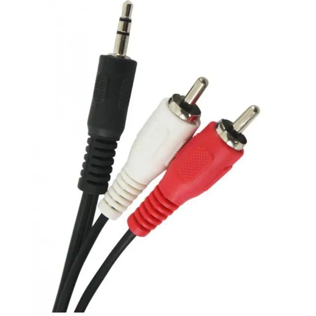 Cabo Auxiliar P2 3,5mm Macho P/ 2 Rca Macho (audio) 1,2m - Foto 5