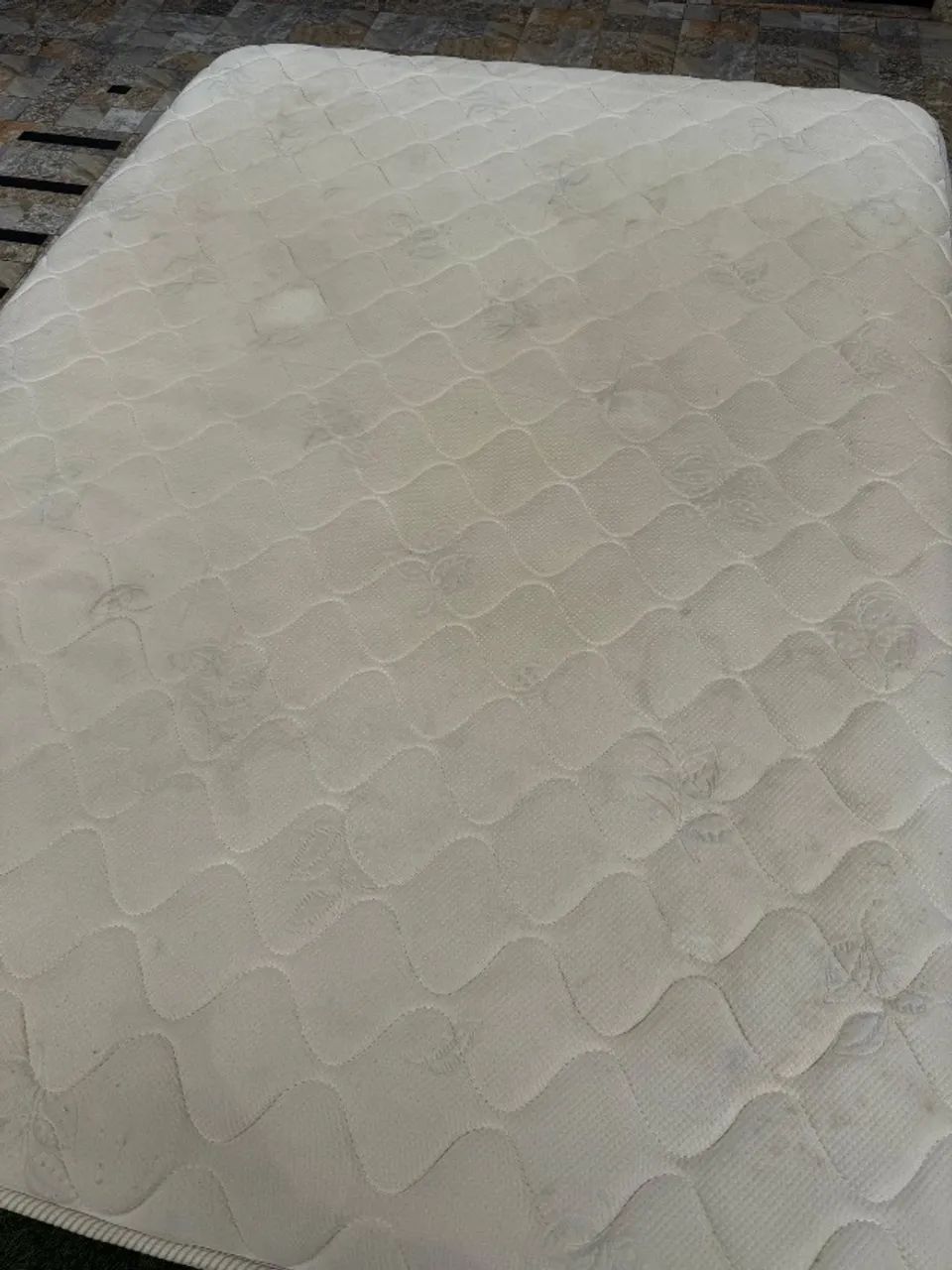 Cama box CASAL GAZIN USADA BASE + COLCHÃO - Entrego!  - Foto 6