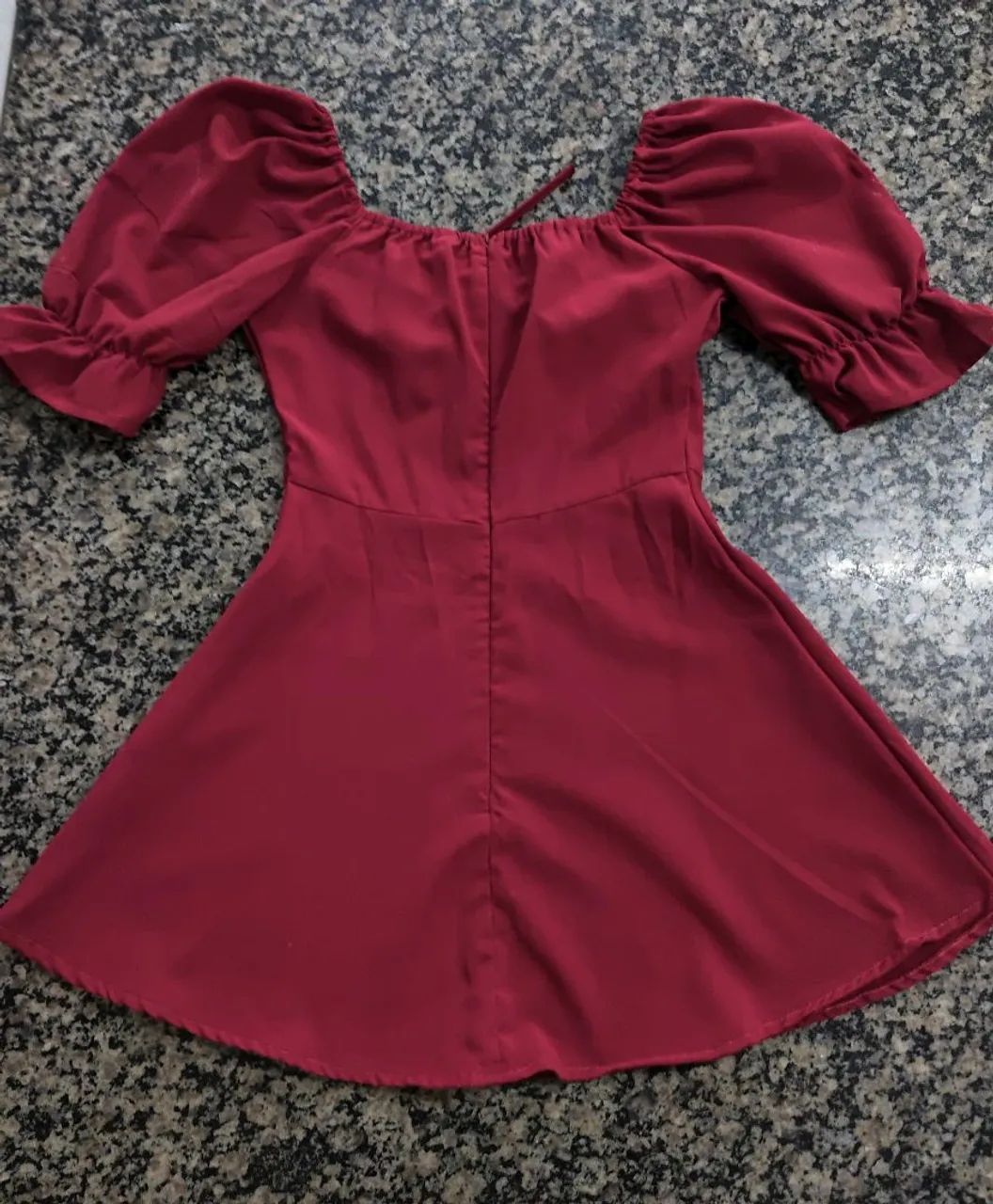 Vestido Vermelho de Alça Caída  - Foto 3