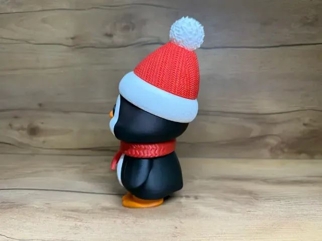 Pinguim de Natal - Impressão 3D pla - Foto 3