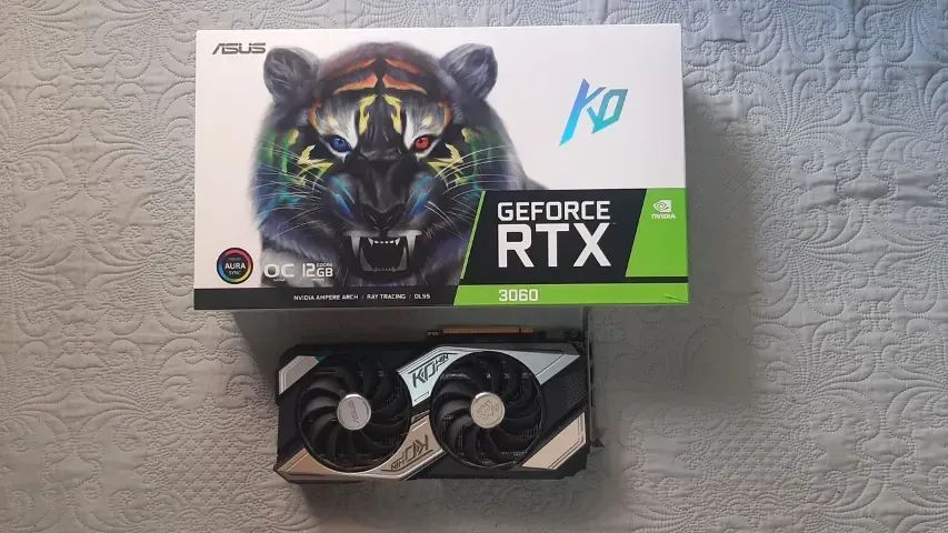 Placa de Vídeo RTX 3060 12gb KO Asus OC