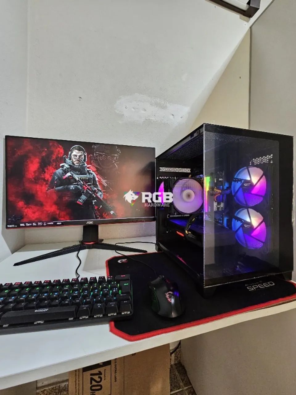 PC Gamer - Ryzen 7 5700 + RX6750-XT + DDR4 32GB + NVMe 512GB