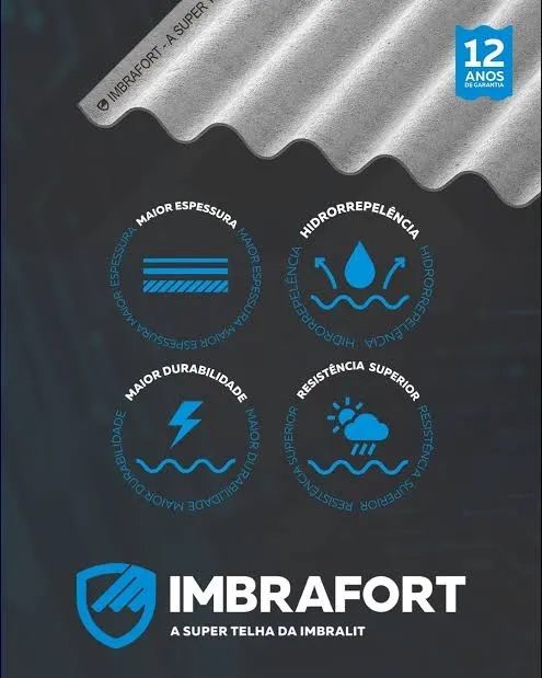 Telha Fibrocimento 2.44 X 1.10 6mm  - Foto 2