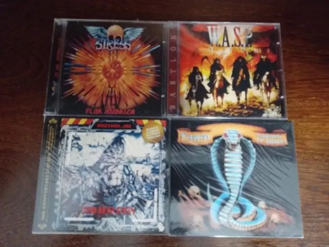 cds heavy metal wasp omen stress e outros