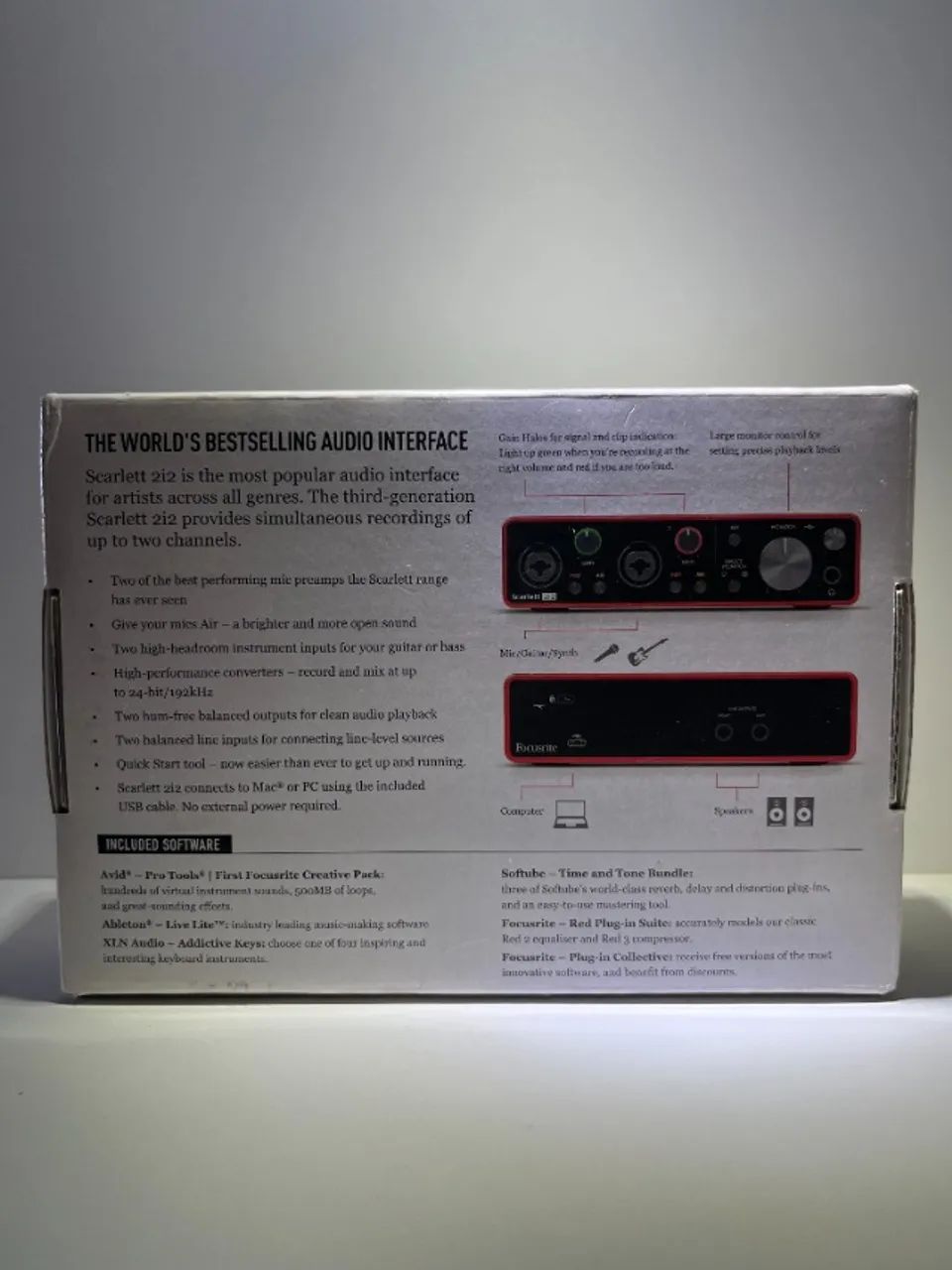 Interface De Áudio USB Focusrite Scarlett 2i2 3ª Geração - Foto 4