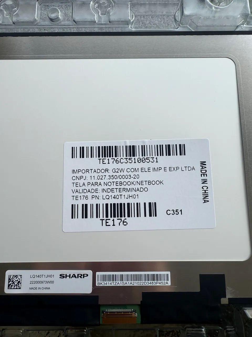 NOVO  Tela Original 14 Polegadas em LED pra Notebook - 1366X768 30 PINOS - Foto 3