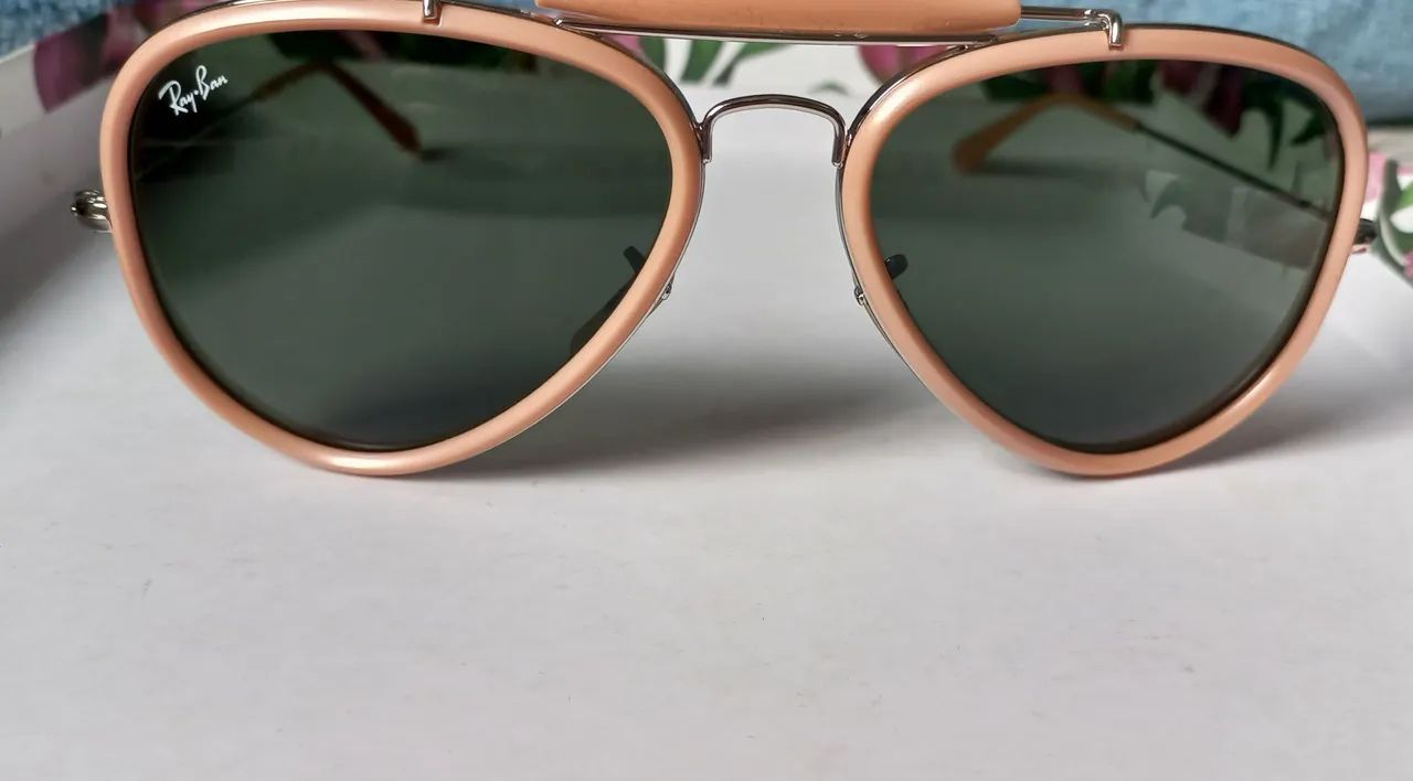 Óculos de Sol Ray-Ban Aviator Rosa - Foto 2