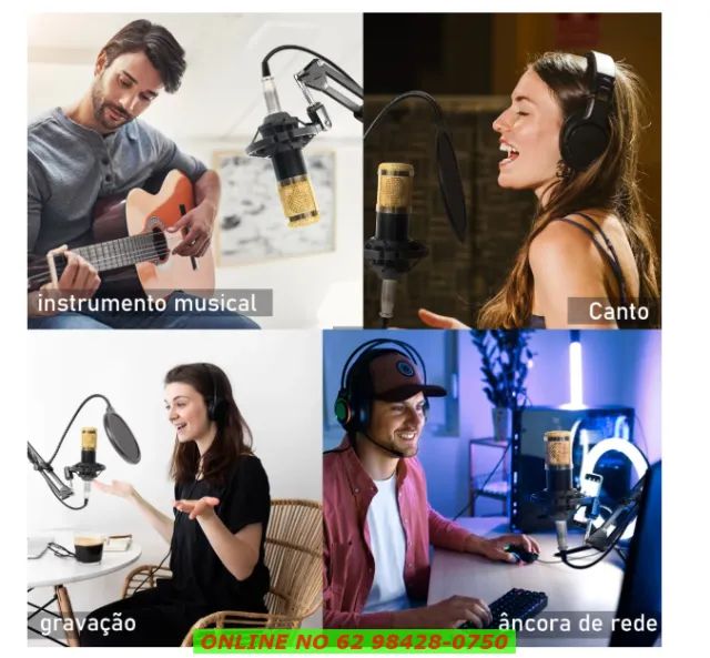 Kit Interface Mesa V8+ Microfone Bm800 Com Braço Articulado - Foto 5