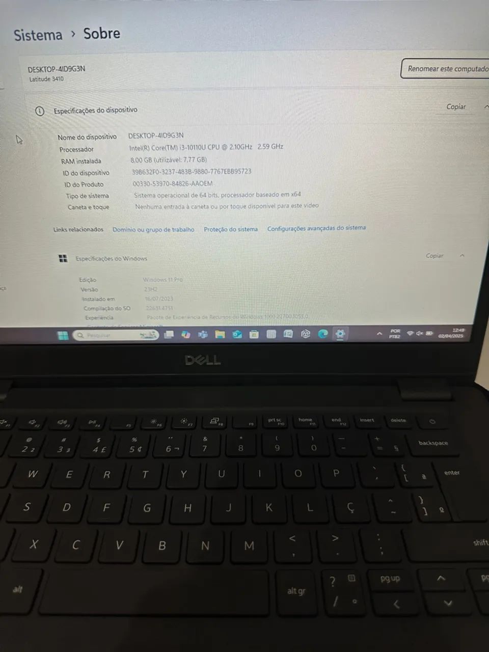 Notebook Dell 3410 - Estado de Zero - Foto 3