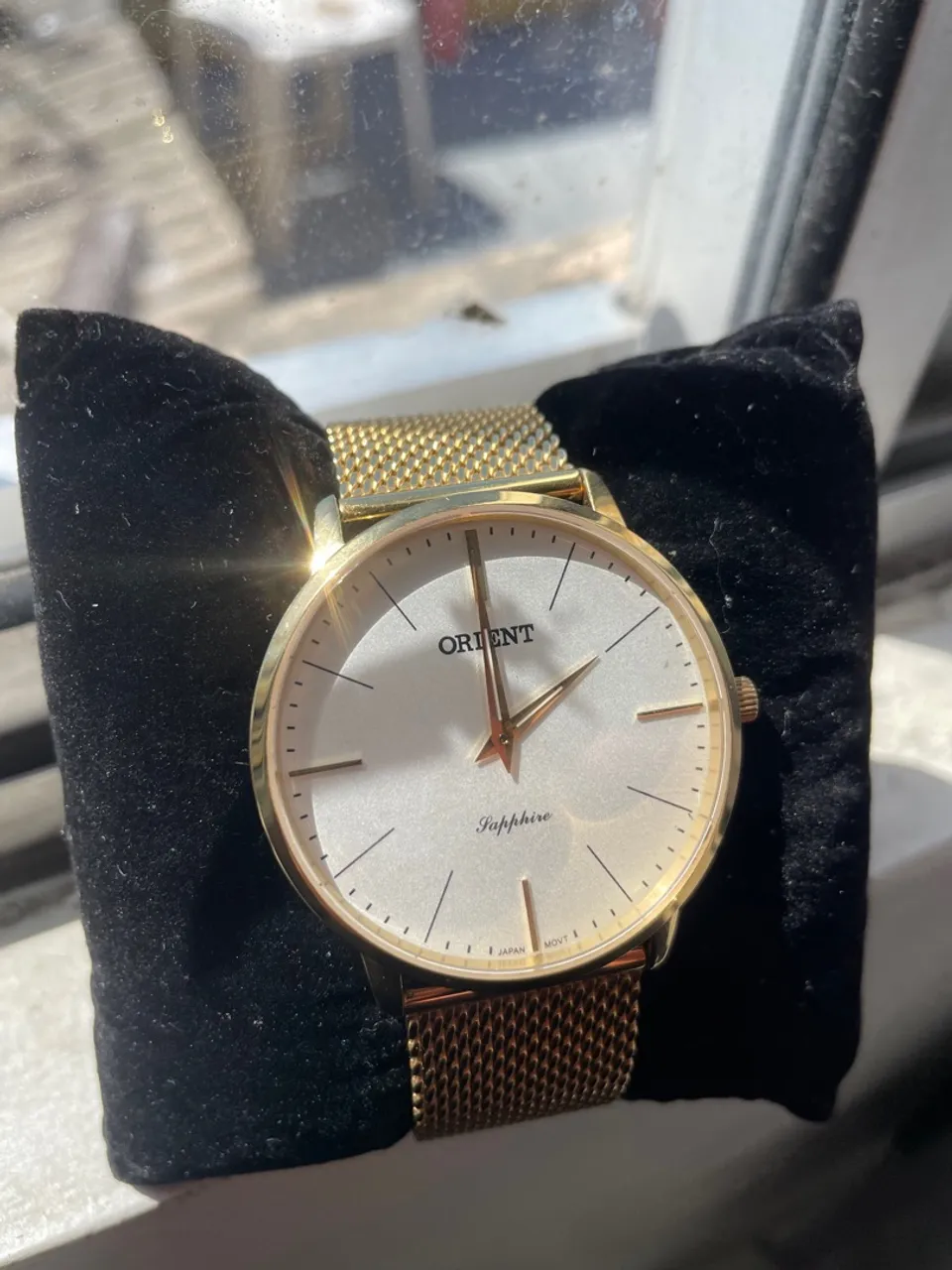 Relógio Orient Sapphire Dourado