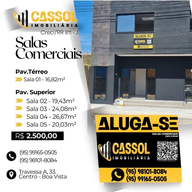 LOCAÇÃO DE SALAS COMERCIAIS
