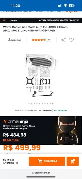 Novo sem uso Water Cooler Rice Mode Aura - Foto 2