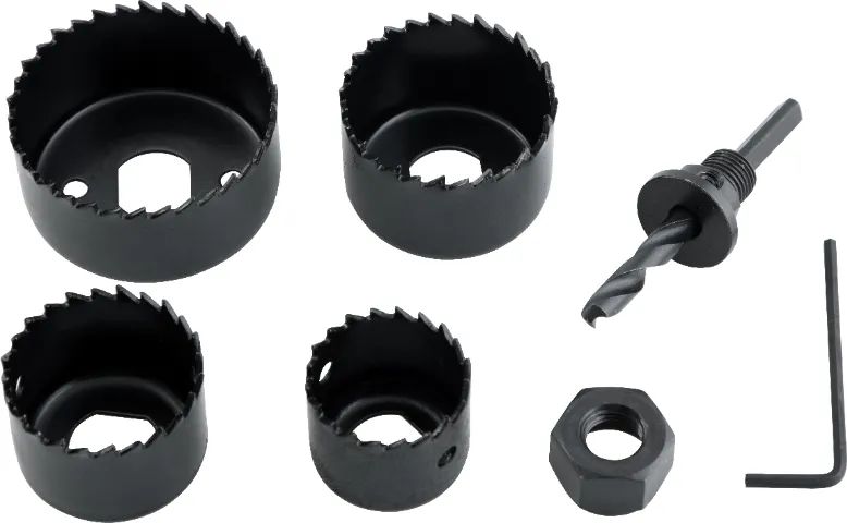 Jogo de serras copo, em aço carbono, com 6 peças, NOVE54 