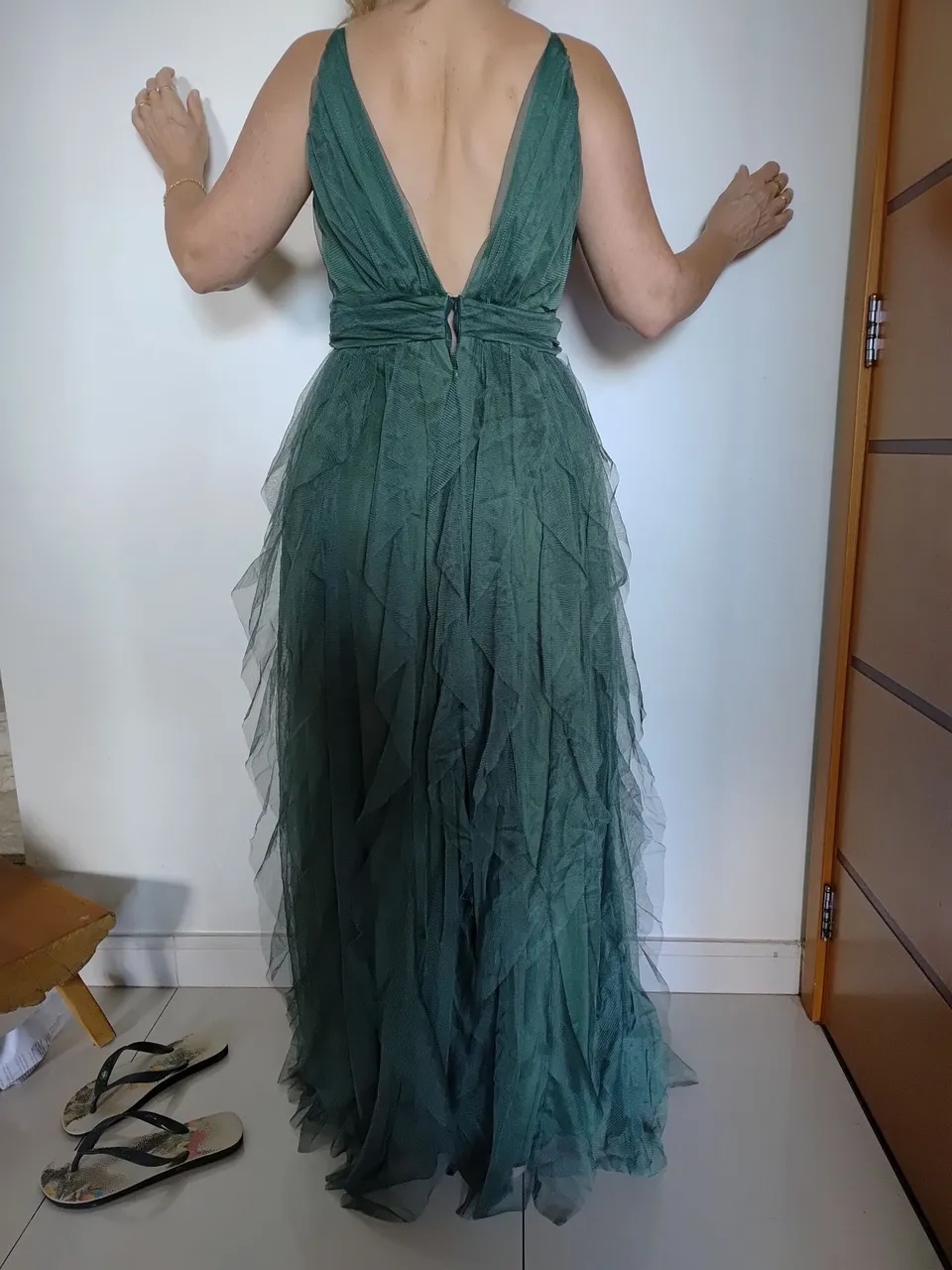 Vestido longo verde - Festa, casamento, formatura