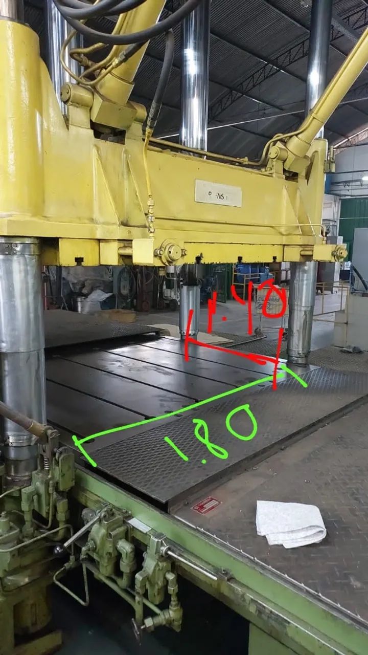  Prensa Hidráulica Ajuste de Moldes 100 Ton - Foto 2