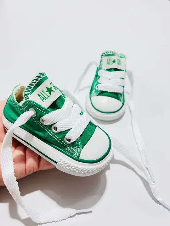 Tênis Converse Verde Bebê - Tamanho Pequeno