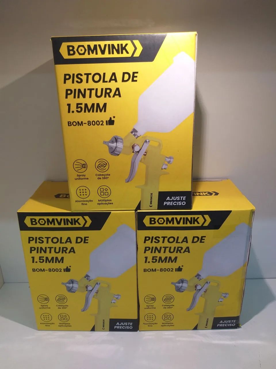 Pistola de Pintura 1.5mm BOMVINK - BOM-8002 - Foto 2