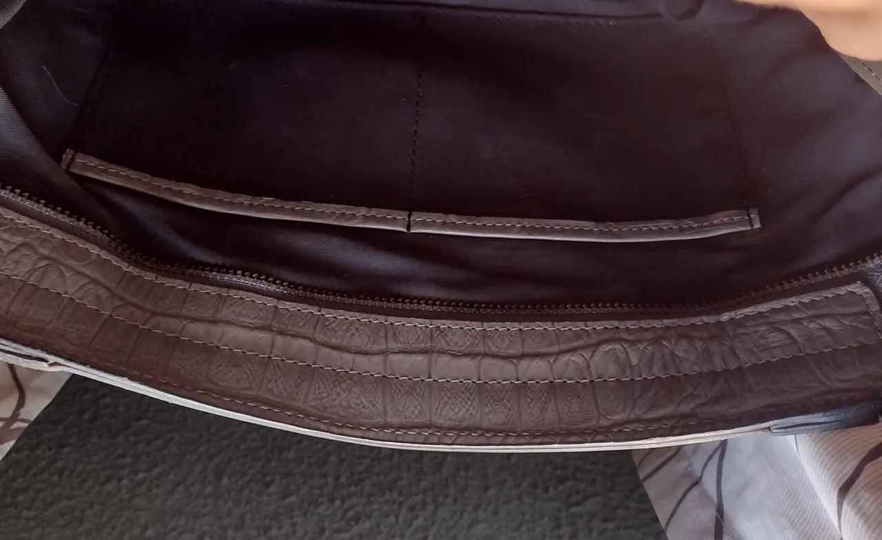 Bolsa couro legítimo italiana  - Foto 5