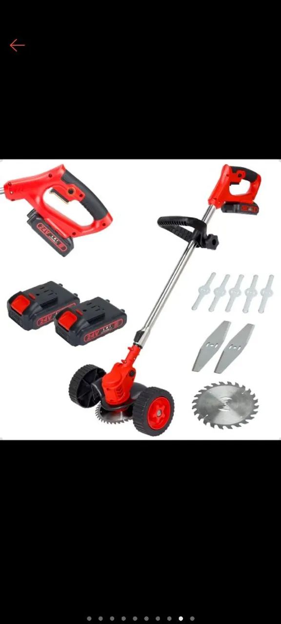 Roçadeira Elétrica 24V com 2 Baterias